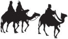 Three Kings Silhouette PNG Clip Art Image
