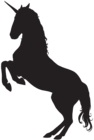 Unicorn Silhouette PNG Clip Art Image