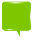 Bubble Speech Green PNG Clip Art Image