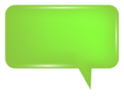 Bubble Speech Green PNG Transparent Clip Art Image