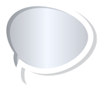 Bubble Speech Grey PNG Clip Art Image