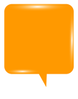 Bubble Speech Orange PNG Clip Art Image