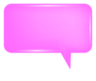Bubble Speech Pink PNG Transparent Clip Art Image