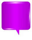 Bubble Speech Purple PNG Clip Art Image