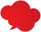 Bubble Speech Red Clip Art PNG Image