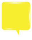 Bubble Speech Yellow PNG Clip Art Image