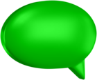 Green Speech Bubble Clip Art Image