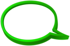 Speech Bubble Green PNG Transparent Clipart