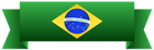 Brazil Green Banner PNG Clip Art Image