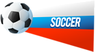 Deco Russian Flag with Soccer Ball PNG Clip Art