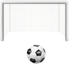 Football Gate and Ball PNG Clip Art Image