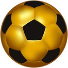Gold Football Ball PNG Clip Art Image