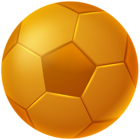 Gold Soccer Ball Transparent PNG Clip Art Image