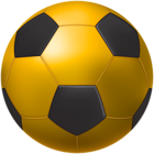 Golden Soccer Ball PNG Clipart