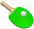 Ping Pong Racket and Ball PNG Clip Art Image