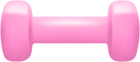 Pink Dumbbell PNG Clip Art Image