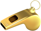 Referee Whistle Gold Transparent Image