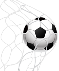Soccer Ball Goal in a Net PNG Clip Art Image