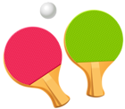 Table Tennis Ping Pong Paddles PNG Vector Clipart
