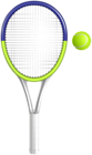 Tennis Racket with Ball PNG Clipart