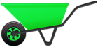 Green Wheelbarrow PNG Clipart