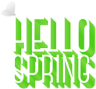 Hello Spring PNG Clip Art
