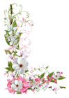 Pink and Green Spring Decor PNG Picture Clipart