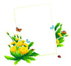 Spring Blank Decor PNG Clipart Picture