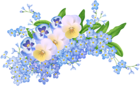 Spring Flowers Decoration Transparent PNG Clip Art Image