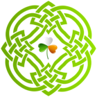 Celtic Knot and Irish Shamrock Transparent PNG Clip Art Image