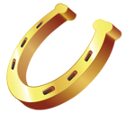 Gold Horseshoe PNG Clipart