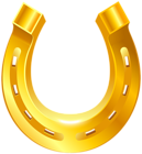 Gold Horseshoe Transparent PNG Clipart