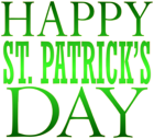 Happy Saint Patrick's Day Text PNG Clip Art