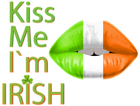 Kiss me I am Irish Text Clipart