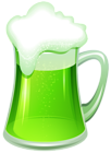 St Patrick's Day with Green Beer PNG Clip Art Image