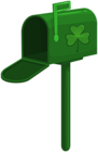 St Patrick Day Green Mailbox PNG Clipart