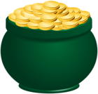 St Patrick Pot of Gold Transparent Clipart