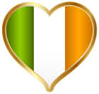 St Patricks Day Irish Heart PNG Clip Art Image