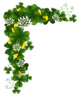 St Patricks Day Shamrocks with Coins PNG Clipart