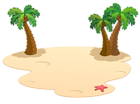 Beach Palms PNG Clipart