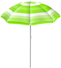 Beach Umbrella Green PNG Clipart