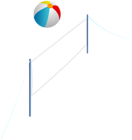 Beach Volleyball Transparent Clip Art Image