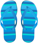 Blue Beach Flip Flops PNG Clipart