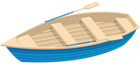 Blue Boat Transparent Clip Art Image