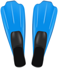 Blue Diving Fins PNG Clipart