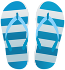 Blue Flip Flops Transparent Clip Art Image