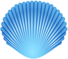 Blue Seashell Transparent PNG Clip Art Image