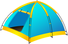 Blue Tent Transparent PNG Clip Art Image