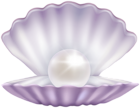 Clam with Pearl PNG Clipart