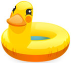Duck Swimming Ring PNG Clip Art Image